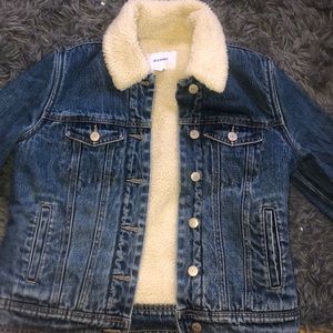 Old Navy denim sherpa jacket